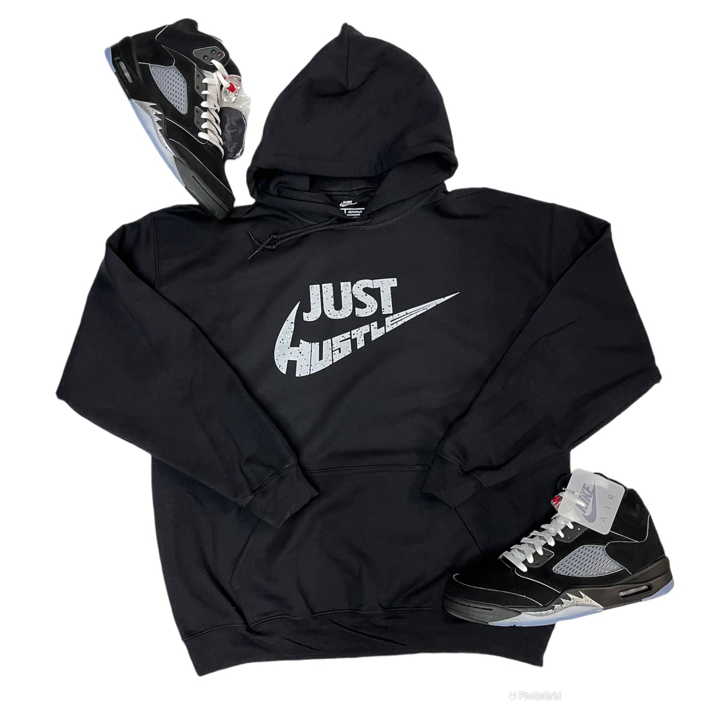 Black/Grey Speckled Hoodie