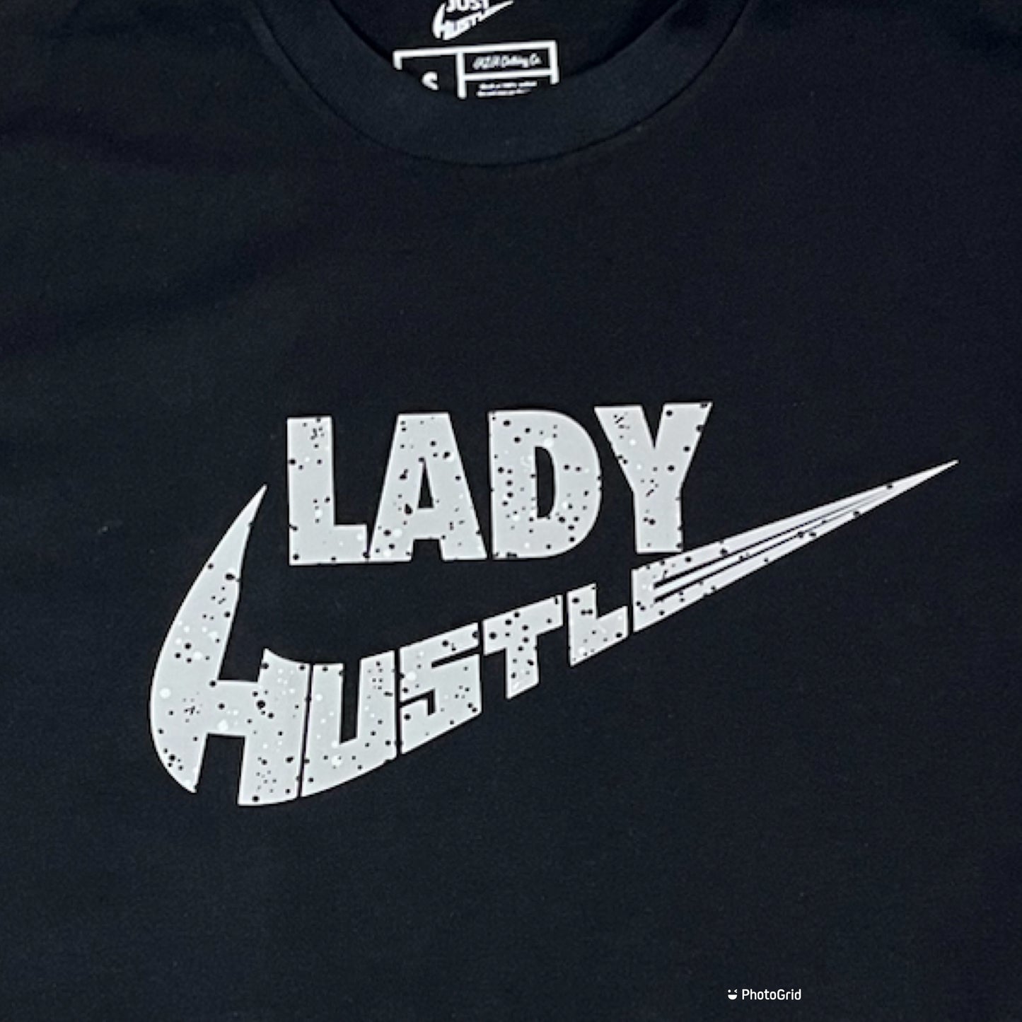 Black/Grey speckled tee(W)